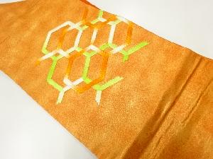 亀甲繋ぎ模様刺繍名古屋帯